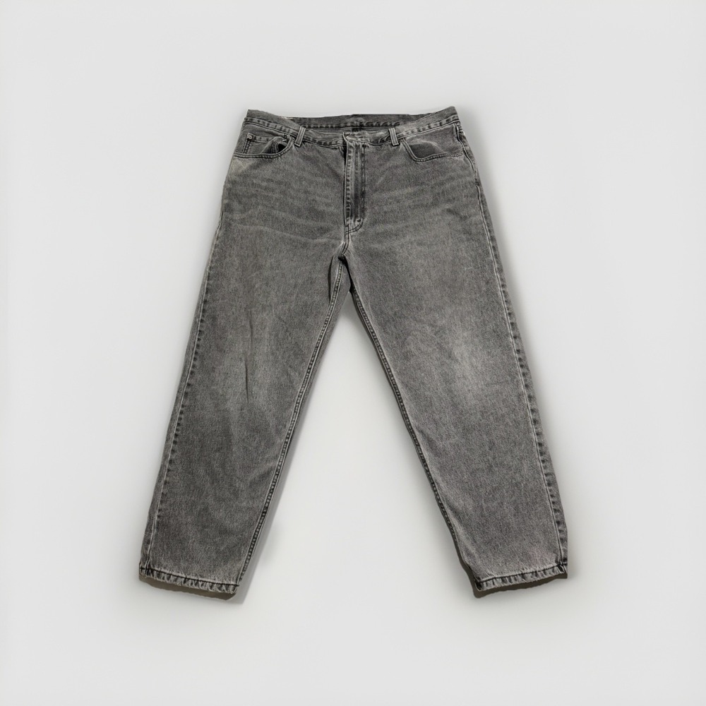Levi Strauss & Co 511 waterless grey distressed jeans men's 40x30